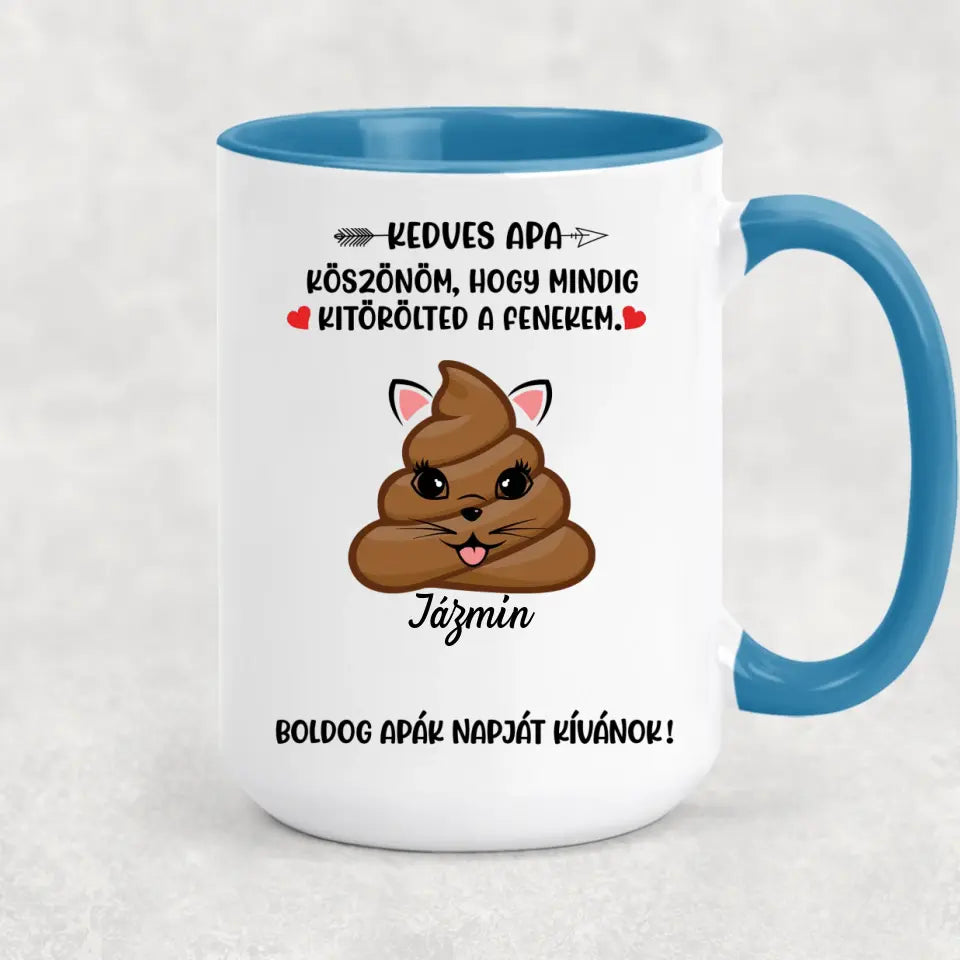 Egyedi vicces bögre apák napjára - akár 6 gyermekkel