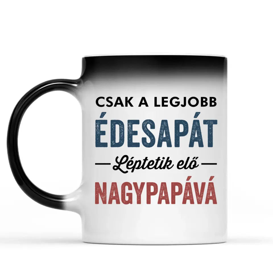 Egyedi bögre nagypapáknak - előléptetés