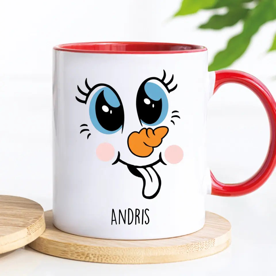 Egyedi karácsonyi bögre gyerekeknek - cuki hóember