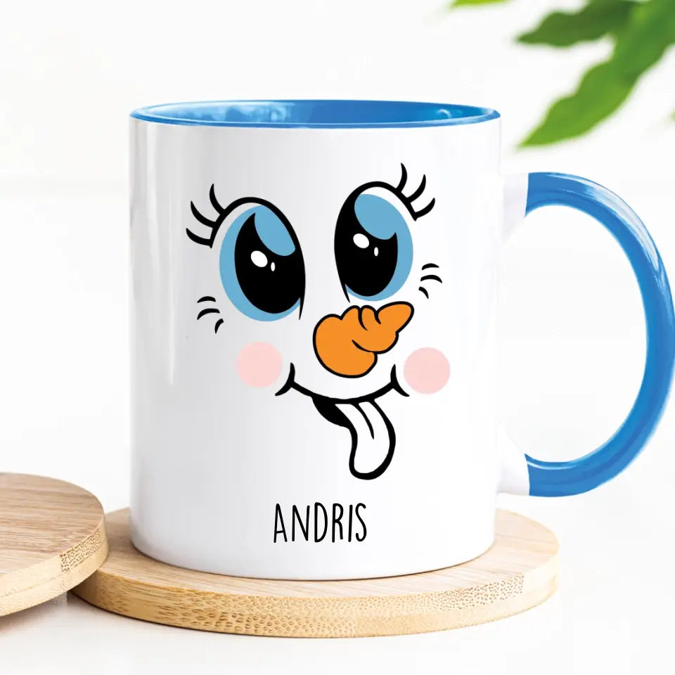 Egyedi karácsonyi bögre gyerekeknek - cuki hóember