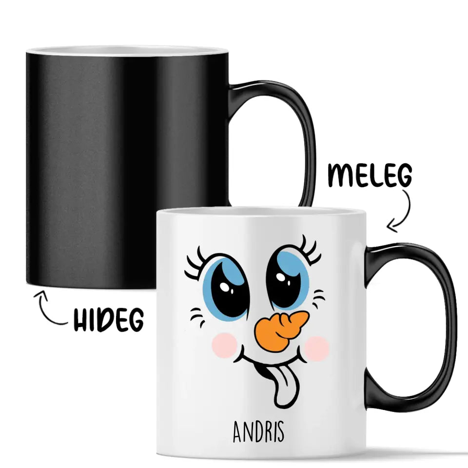 Egyedi karácsonyi bögre gyerekeknek - cuki hóember