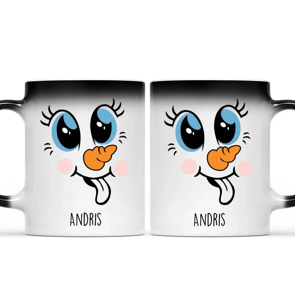 Egyedi karácsonyi bögre gyerekeknek - cuki hóember