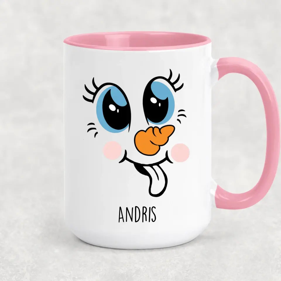 Egyedi karácsonyi bögre gyerekeknek - cuki hóember