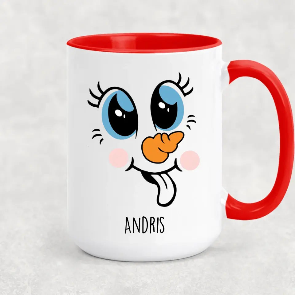 Egyedi karácsonyi bögre gyerekeknek - cuki hóember