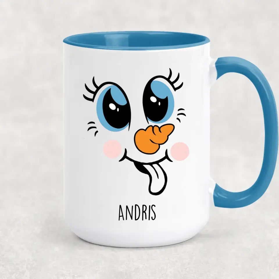 Egyedi karácsonyi bögre gyerekeknek - cuki hóember