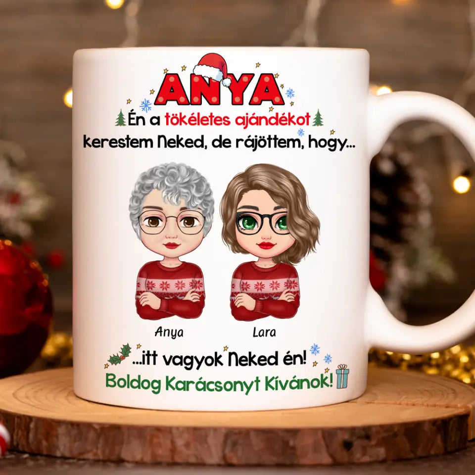 Egyedi karácsonyi bögre édesanyáknak, édesapáknak - a tökéletes ajándék