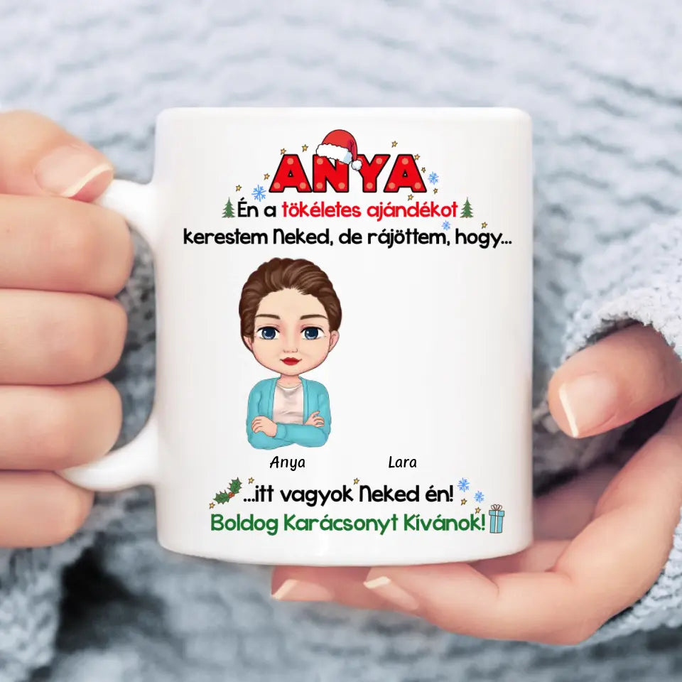 Egyedi karácsonyi bögre édesanyáknak, édesapáknak - a tökéletes ajándék