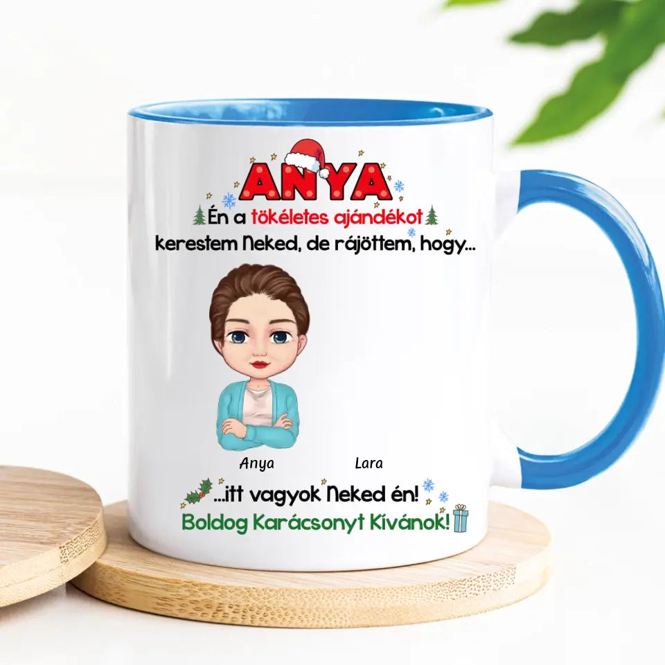 Egyedi karácsonyi bögre édesanyáknak, édesapáknak - a tökéletes ajándék