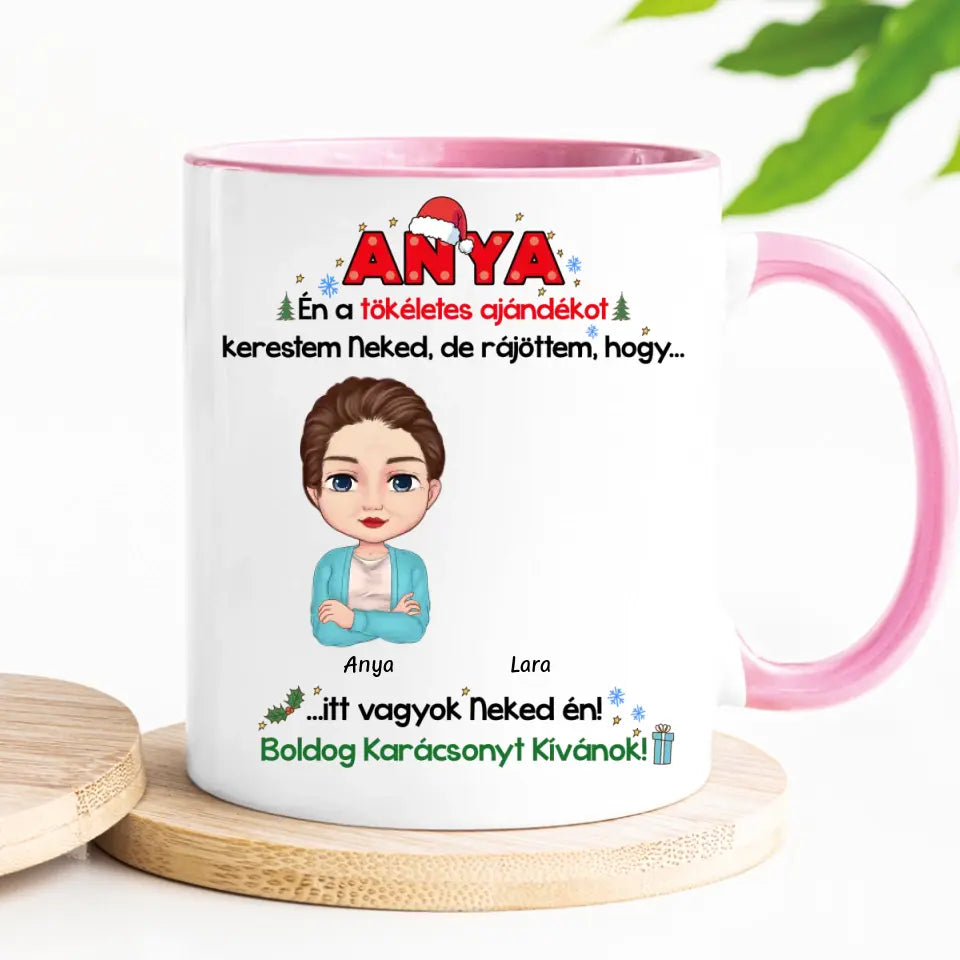 Egyedi karácsonyi bögre édesanyáknak, édesapáknak - a tökéletes ajándék