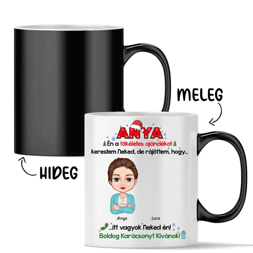 Egyedi karácsonyi bögre édesanyáknak, édesapáknak - a tökéletes ajándék