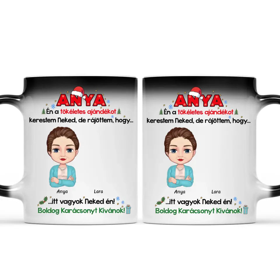 Egyedi karácsonyi bögre édesanyáknak, édesapáknak - a tökéletes ajándék