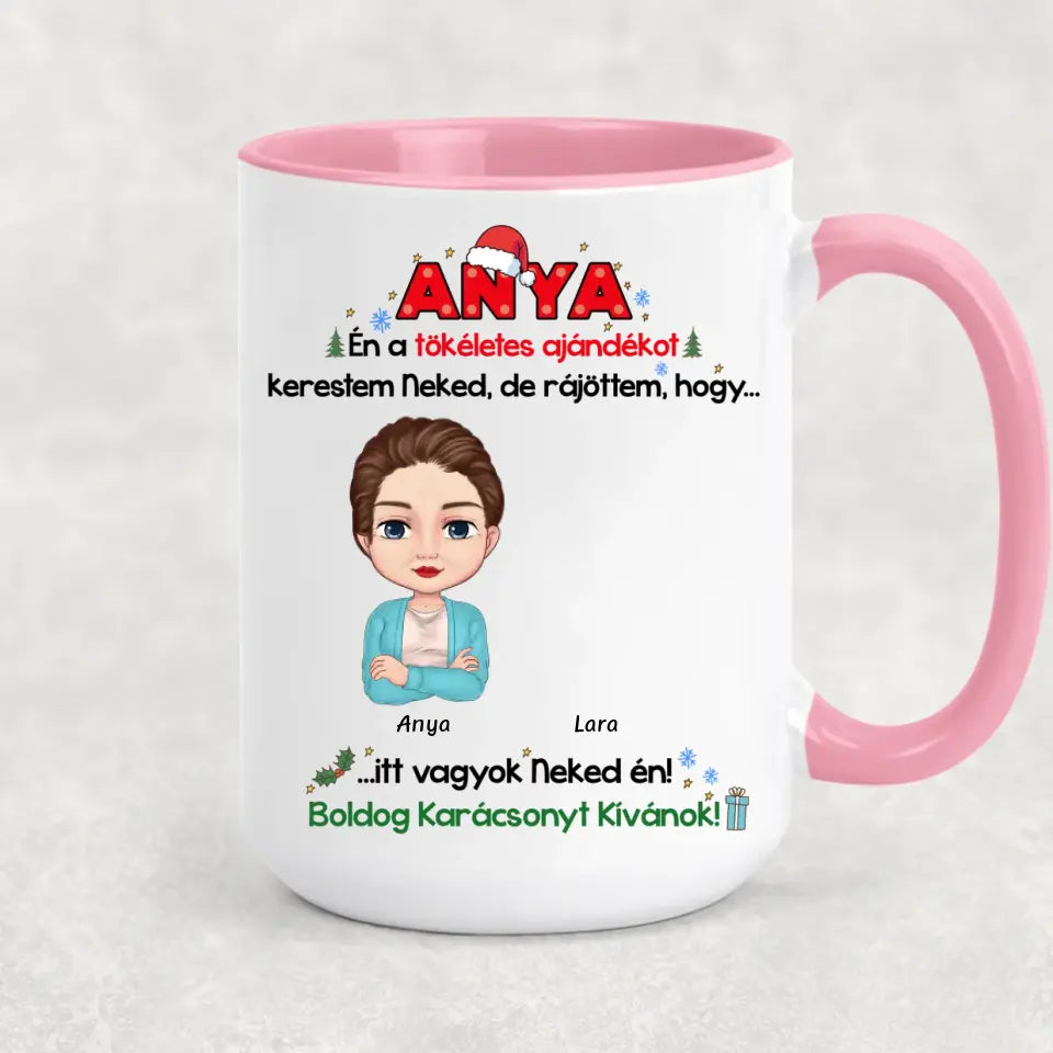 Egyedi karácsonyi bögre édesanyáknak, édesapáknak - a tökéletes ajándék