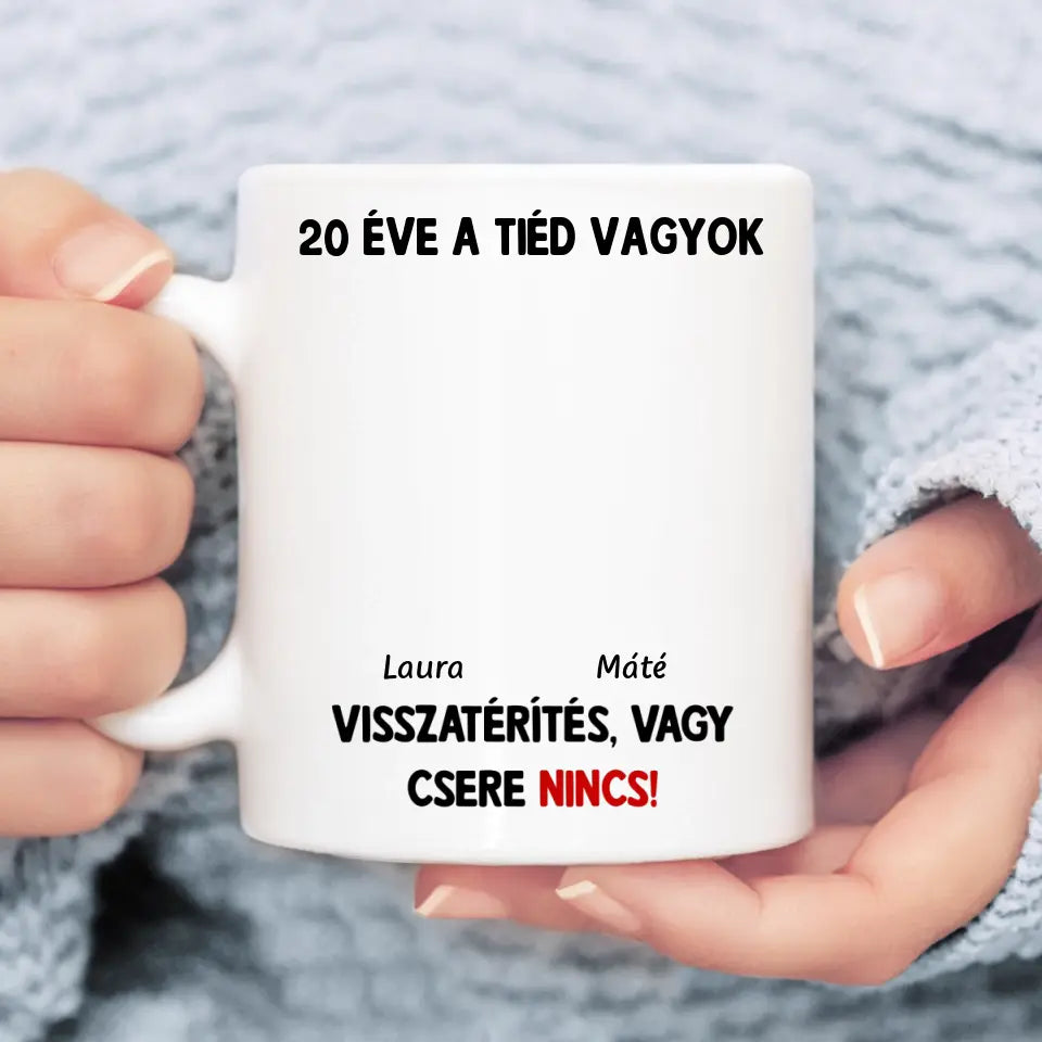Egyedi vicces bögre pároknak - visszatérítés nincs