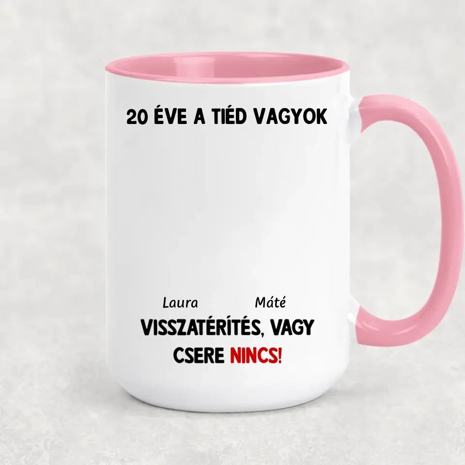 Egyedi vicces bögre pároknak - visszatérítés nincs