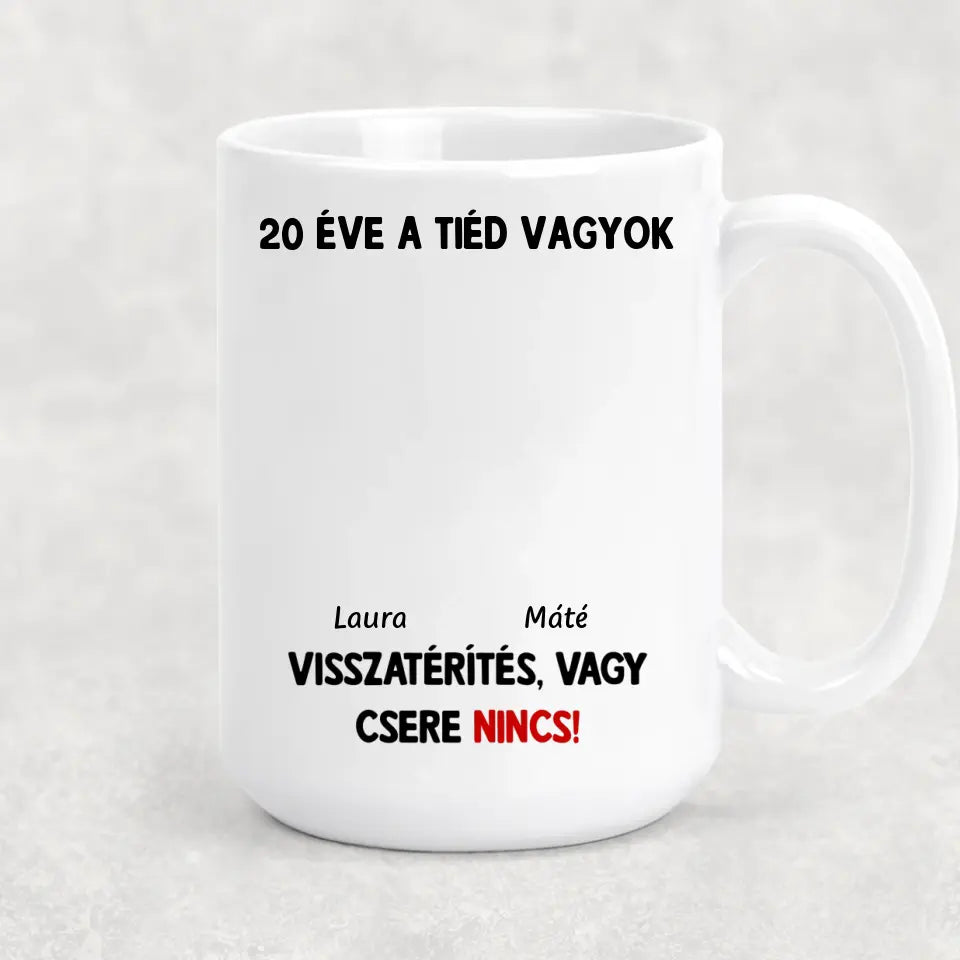 Egyedi vicces bögre pároknak - visszatérítés nincs