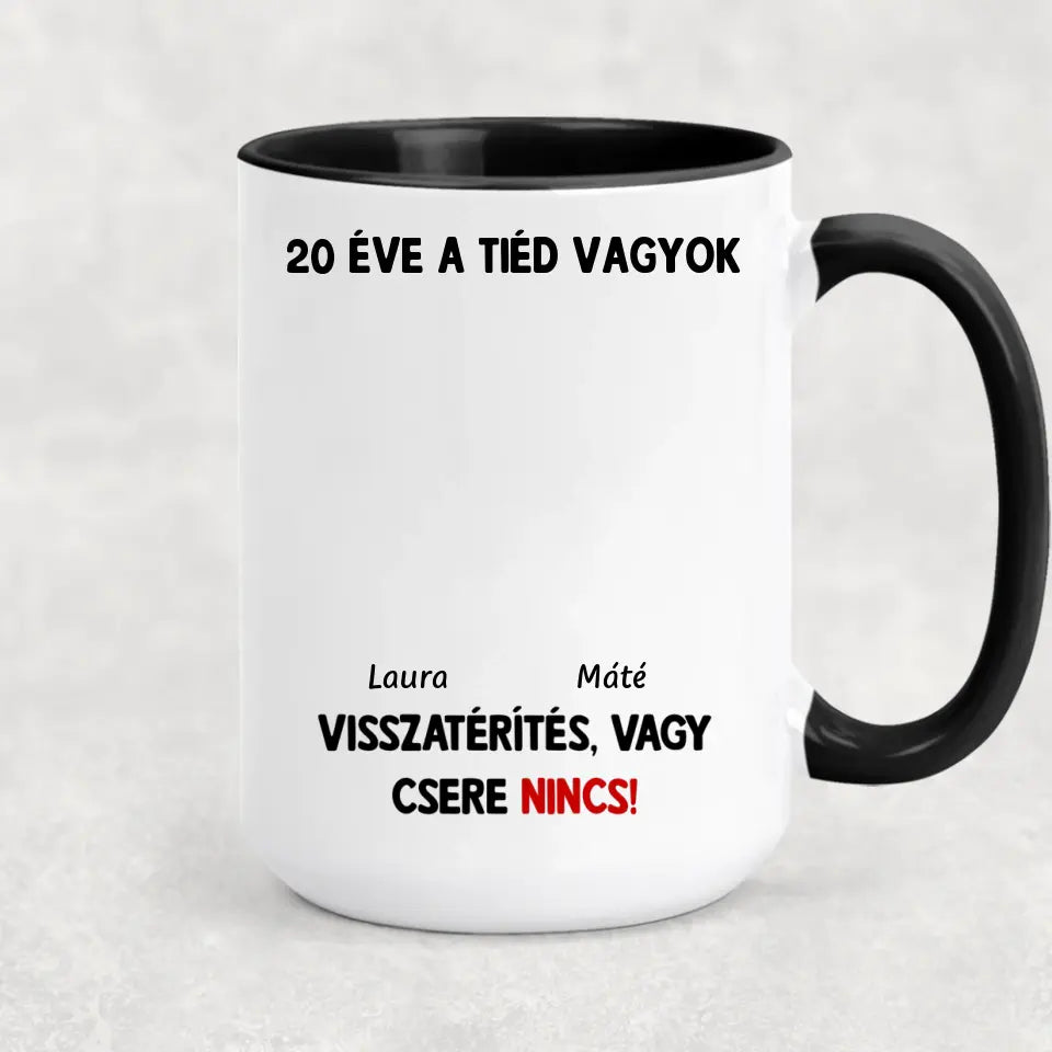 Egyedi vicces bögre pároknak - visszatérítés nincs