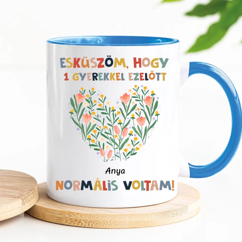 Egyedi bögre Anyák napjára - normális voltam