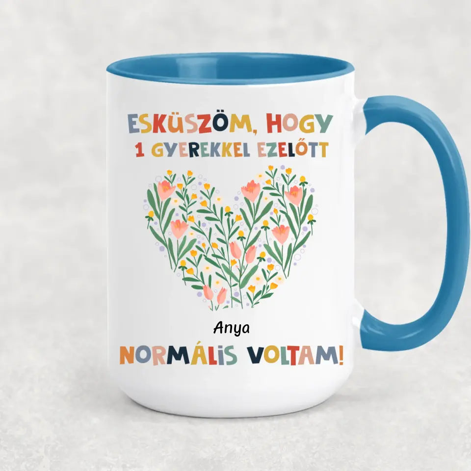 Egyedi bögre Anyák napjára - normális voltam
