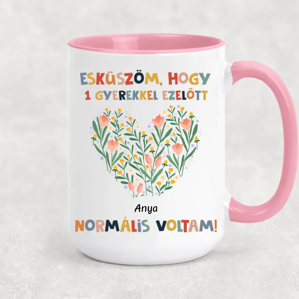 Egyedi bögre Anyák napjára - normális voltam