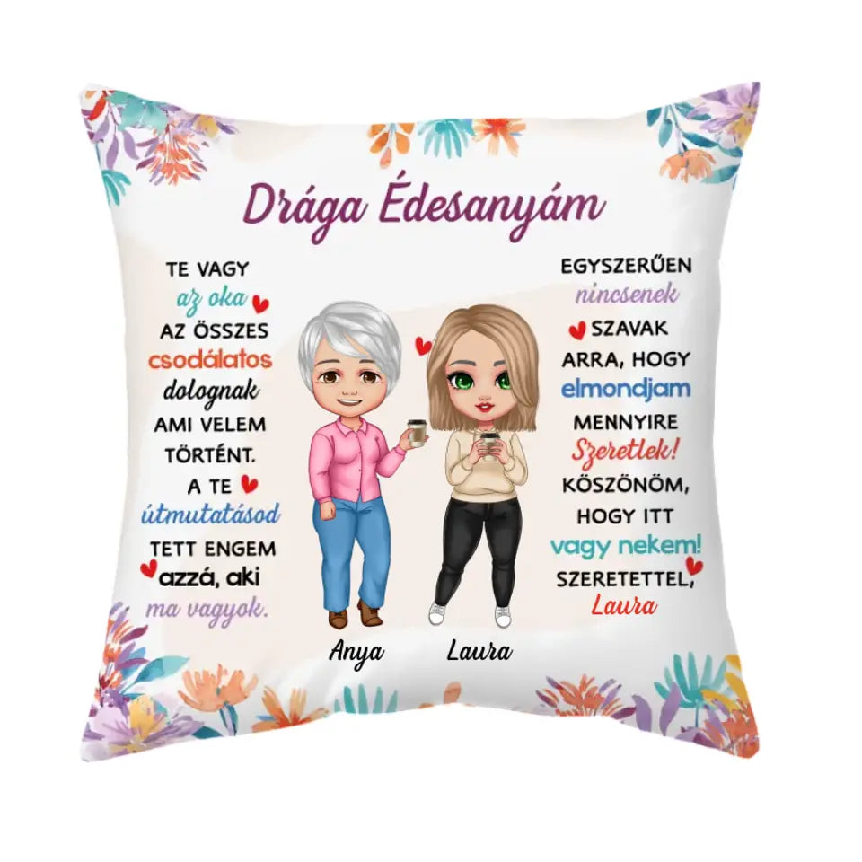 Egyedi párna édesanyáknak - Te vagy az oka