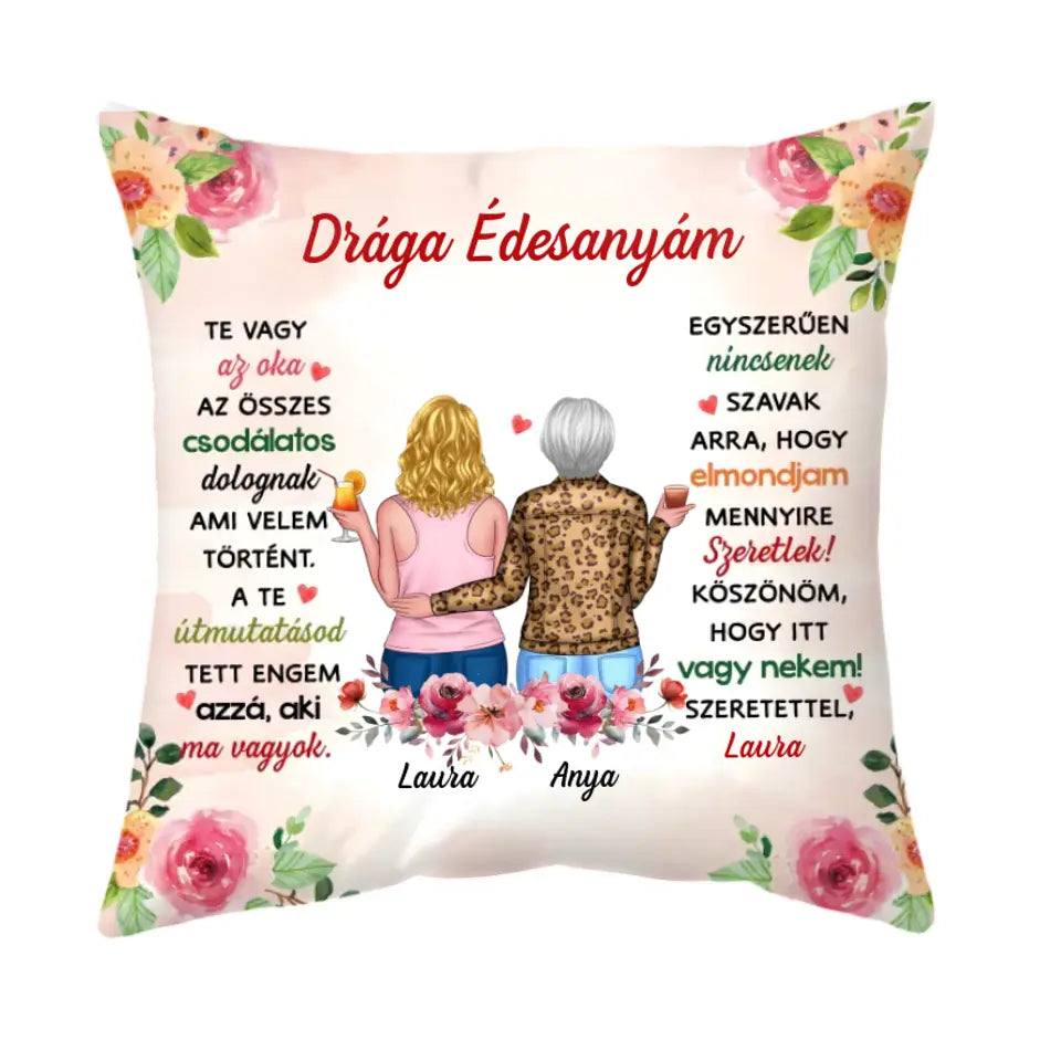 Egyedi párna Anyák napjára - Te vagy az oka