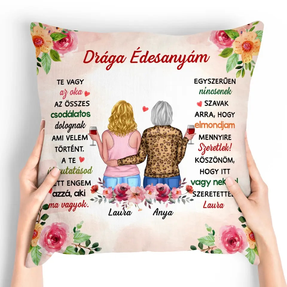 Egyedi párna Anyák napjára - Te vagy az oka