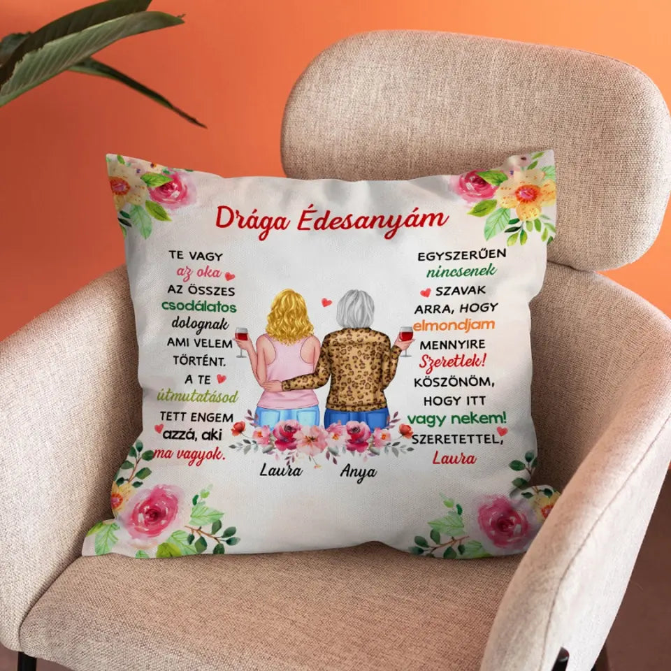 Egyedi párna Anyák napjára - Te vagy az oka