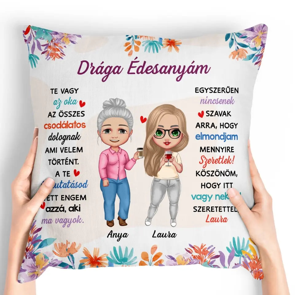 Egyedi párna édesanyáknak - Te vagy az oka