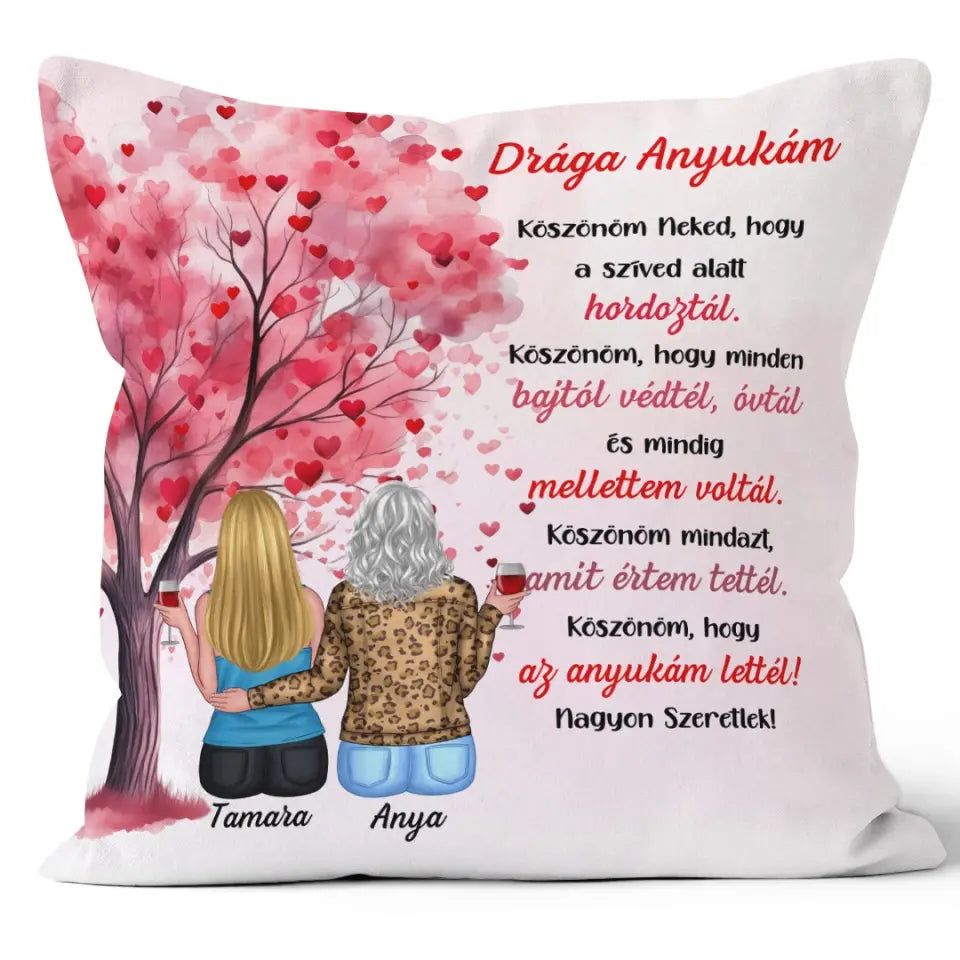 Egyedi párna édesanyáknak - köszönök mindent