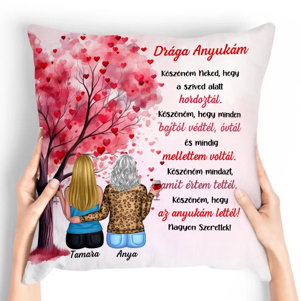 Egyedi párna édesanyáknak - köszönök mindent