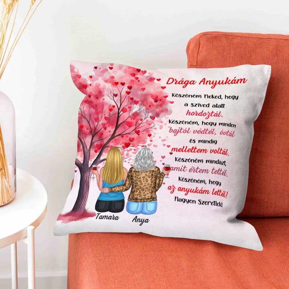 Egyedi párna édesanyáknak - köszönök mindent