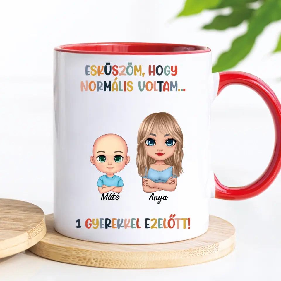 Egyedi bögre édesanyáknak, akár 6 gyermekkel - esküszöm, hogy normális voltam