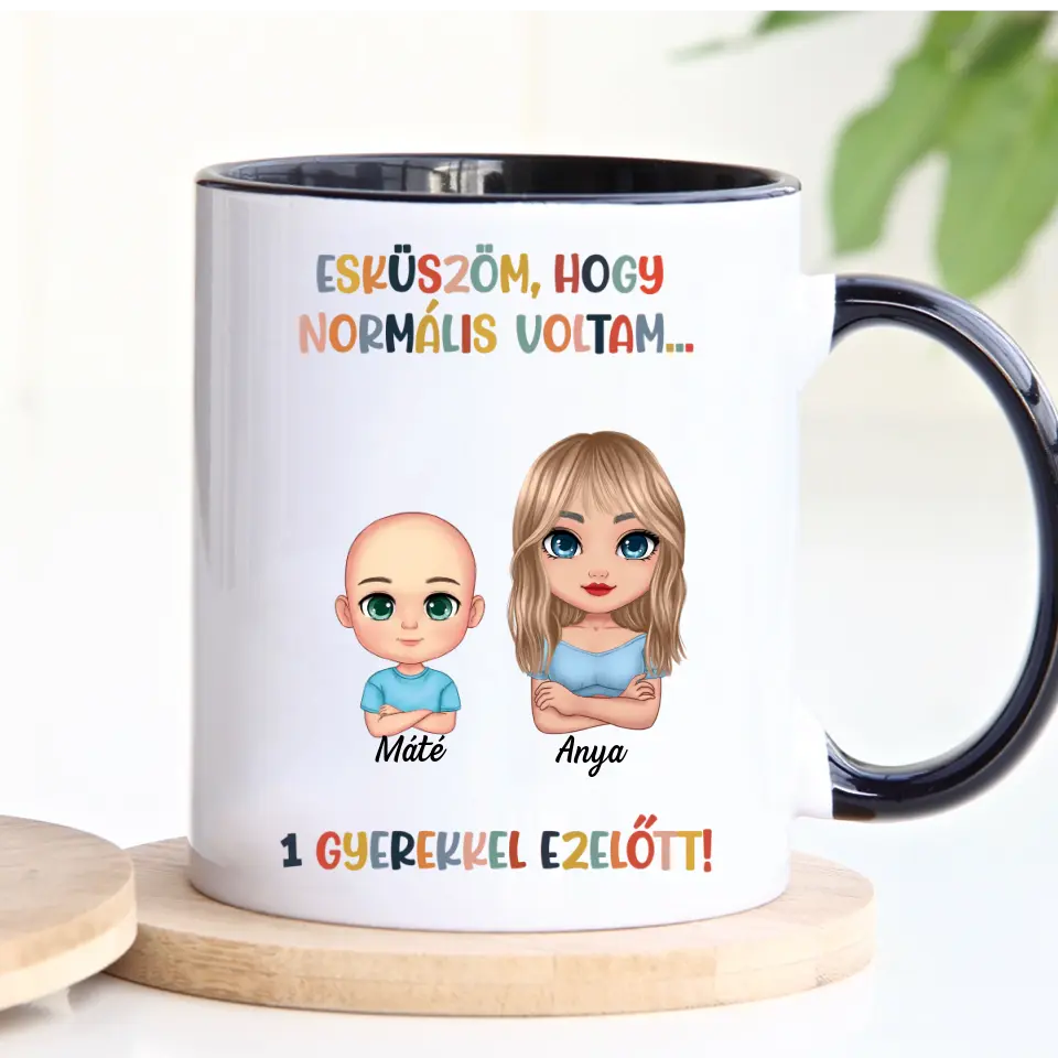 Egyedi bögre édesanyáknak, akár 6 gyermekkel - esküszöm, hogy normális voltam