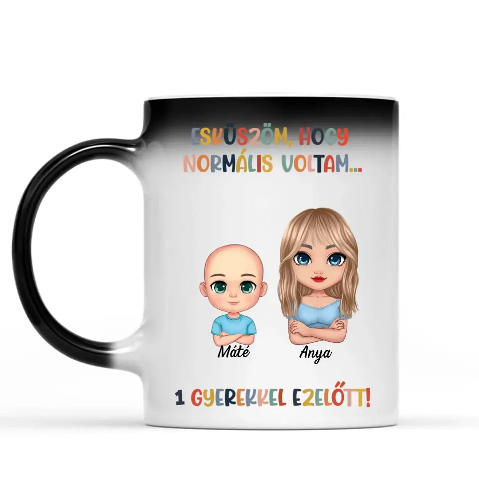 Egyedi bögre édesanyáknak, akár 6 gyermekkel - esküszöm, hogy normális voltam
