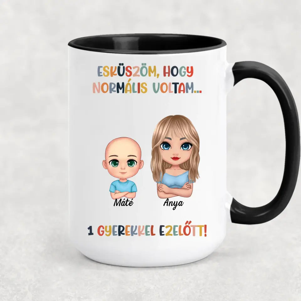 Egyedi bögre édesanyáknak, akár 6 gyermekkel - esküszöm, hogy normális voltam