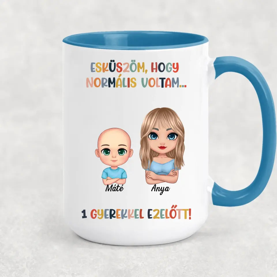 Egyedi bögre édesanyáknak, akár 6 gyermekkel - esküszöm, hogy normális voltam