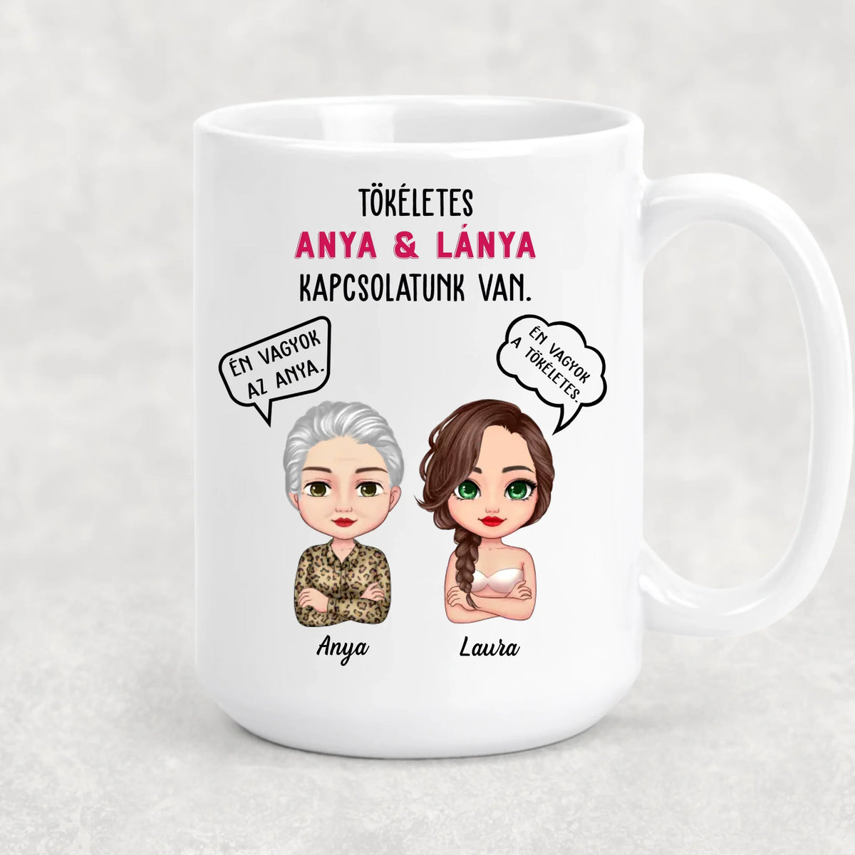 Egyedi bögre édesanyáknak - tökéletes kapcsolatunk van