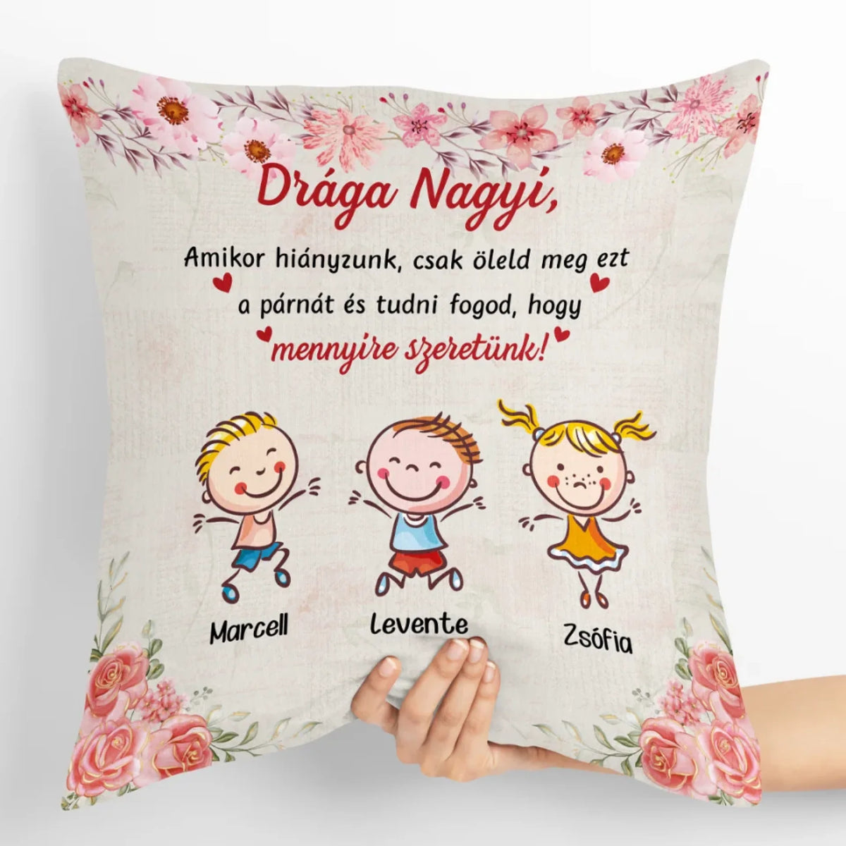 Egyedi párna Anyák napjára - Amikor hiányzunk1