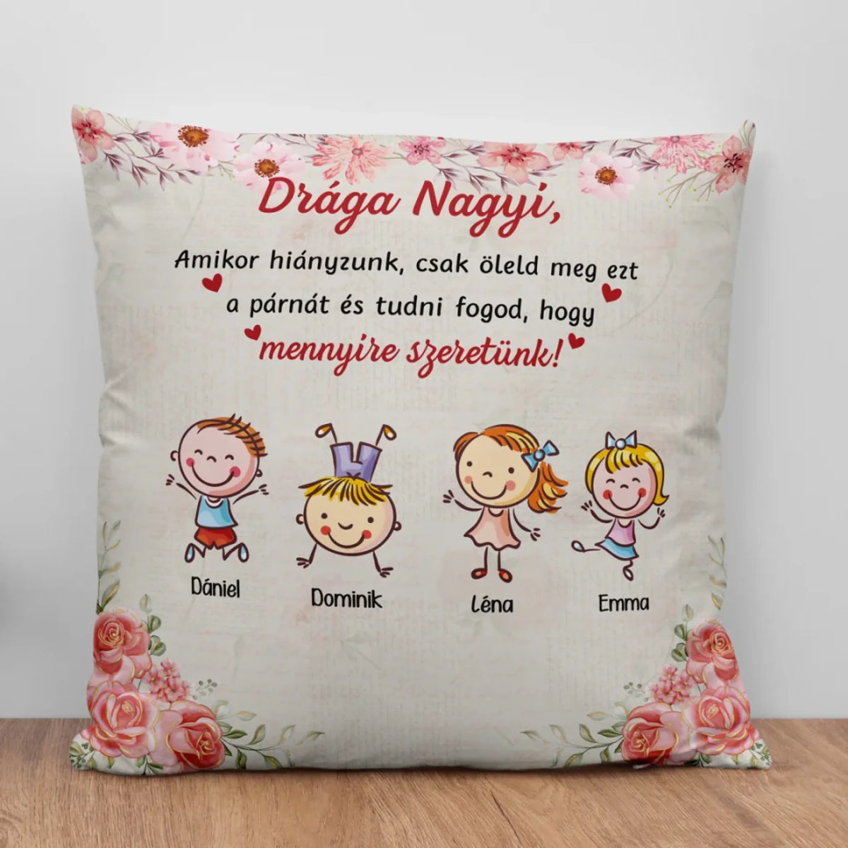 Egyedi párna Anyák napjára - Amikor hiányzunk3