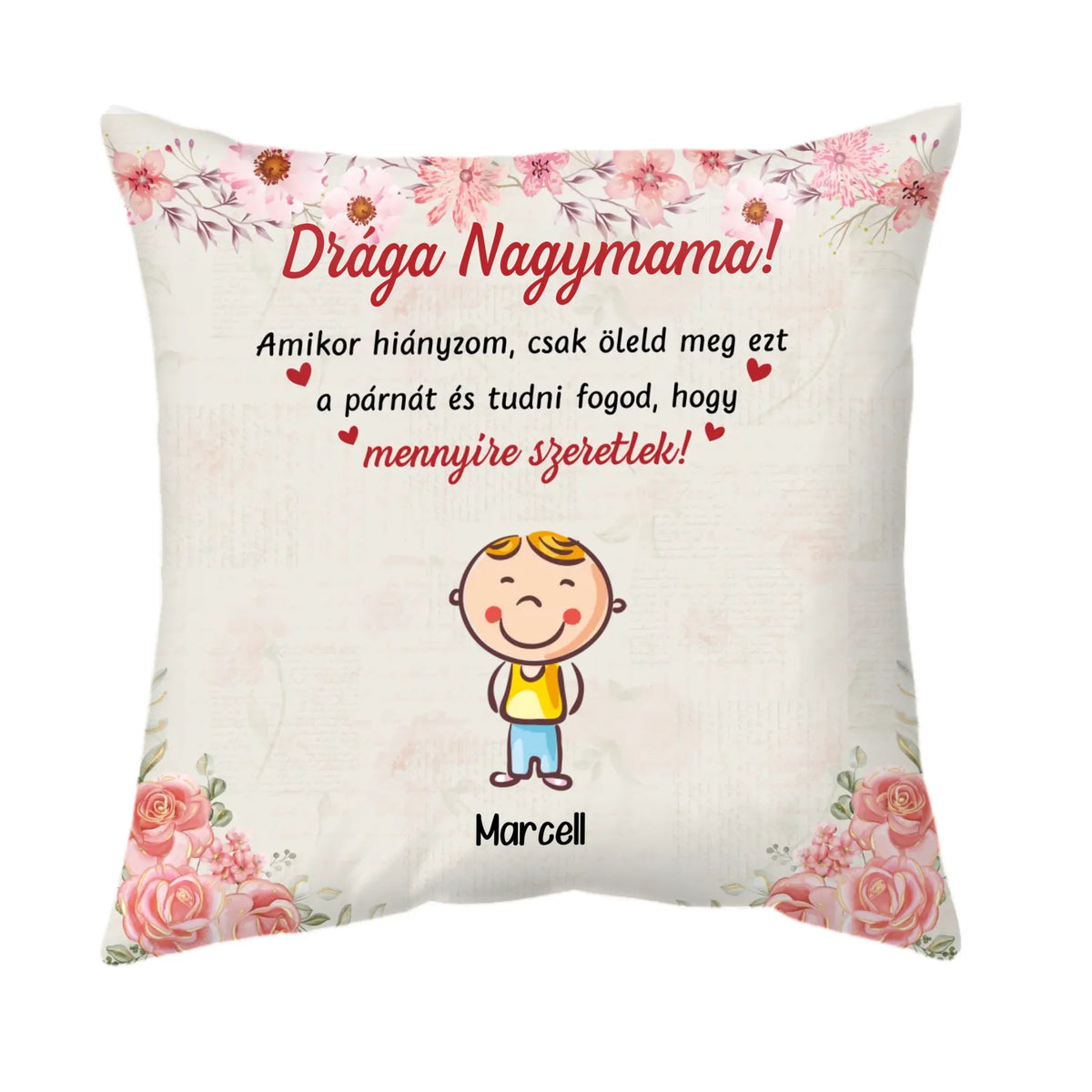 Egyedi párna Anyák napjára - Amikor hiányzunk