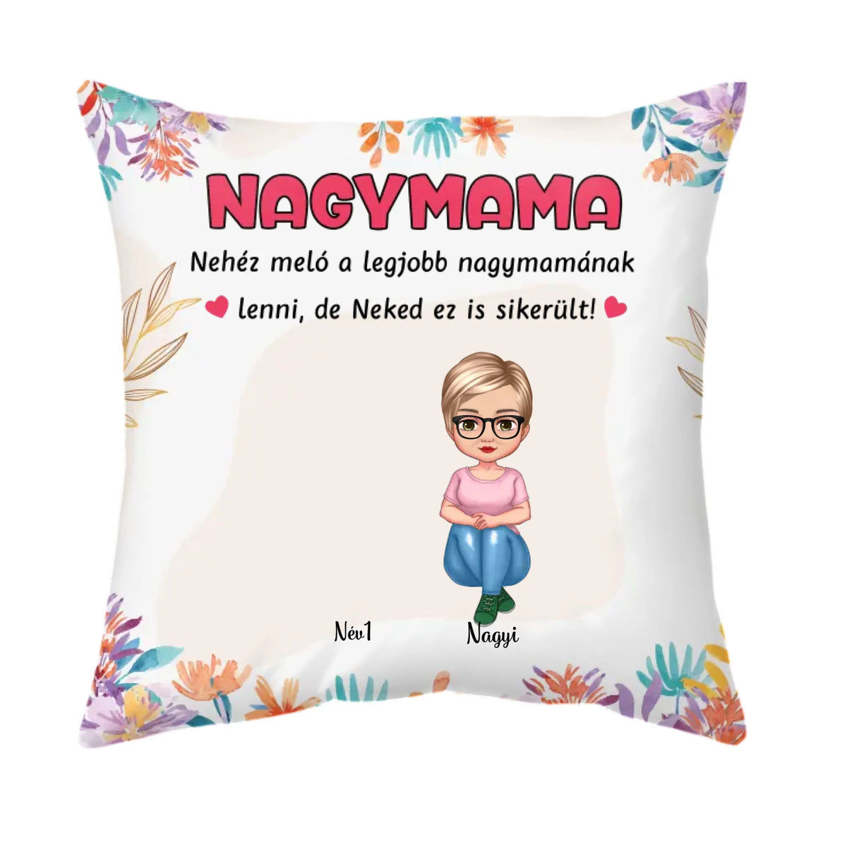 Egyedi Anyák-napi párna nagyiknak - akár 4 unoka
