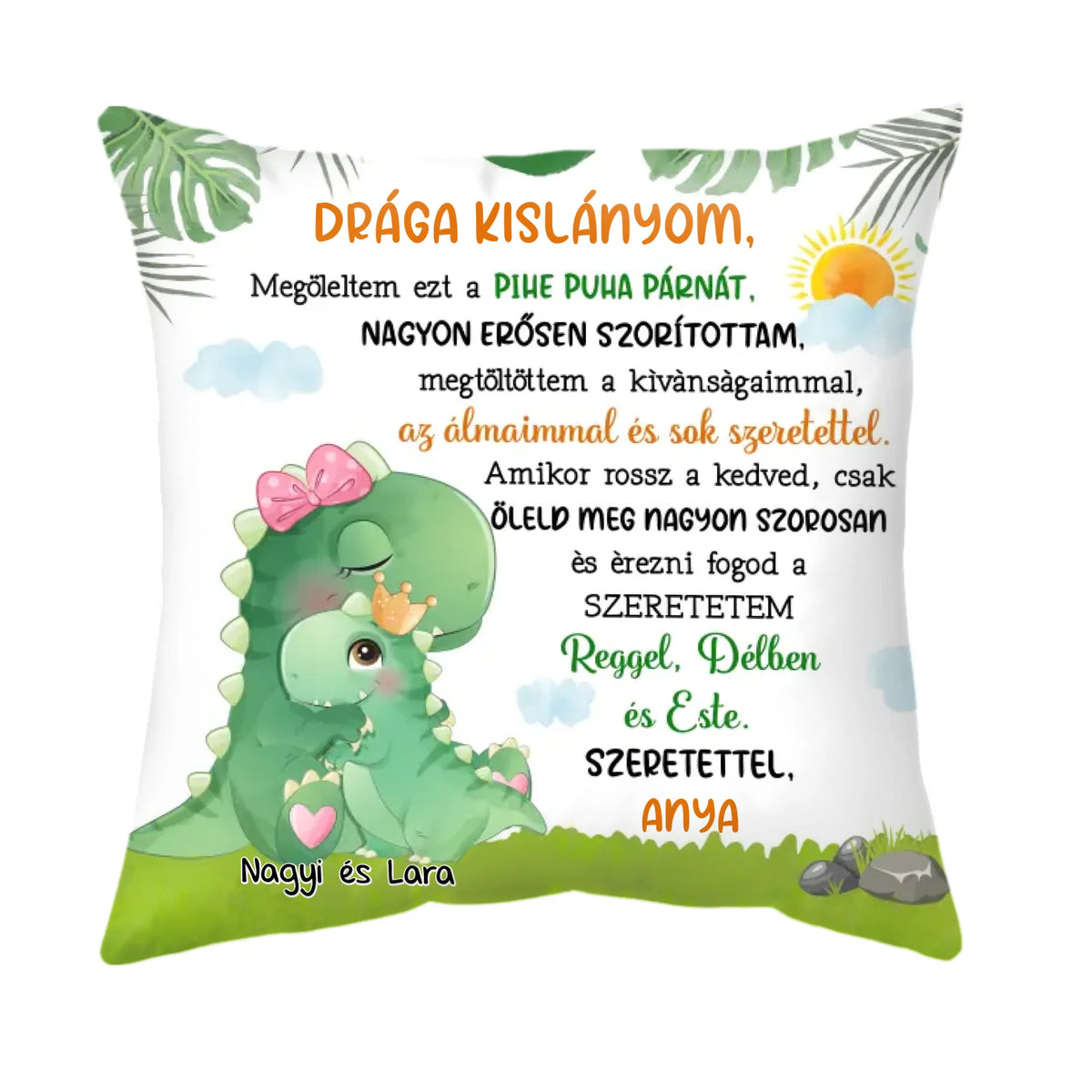 Egyedi párna gyerekeknek - cuki állatok