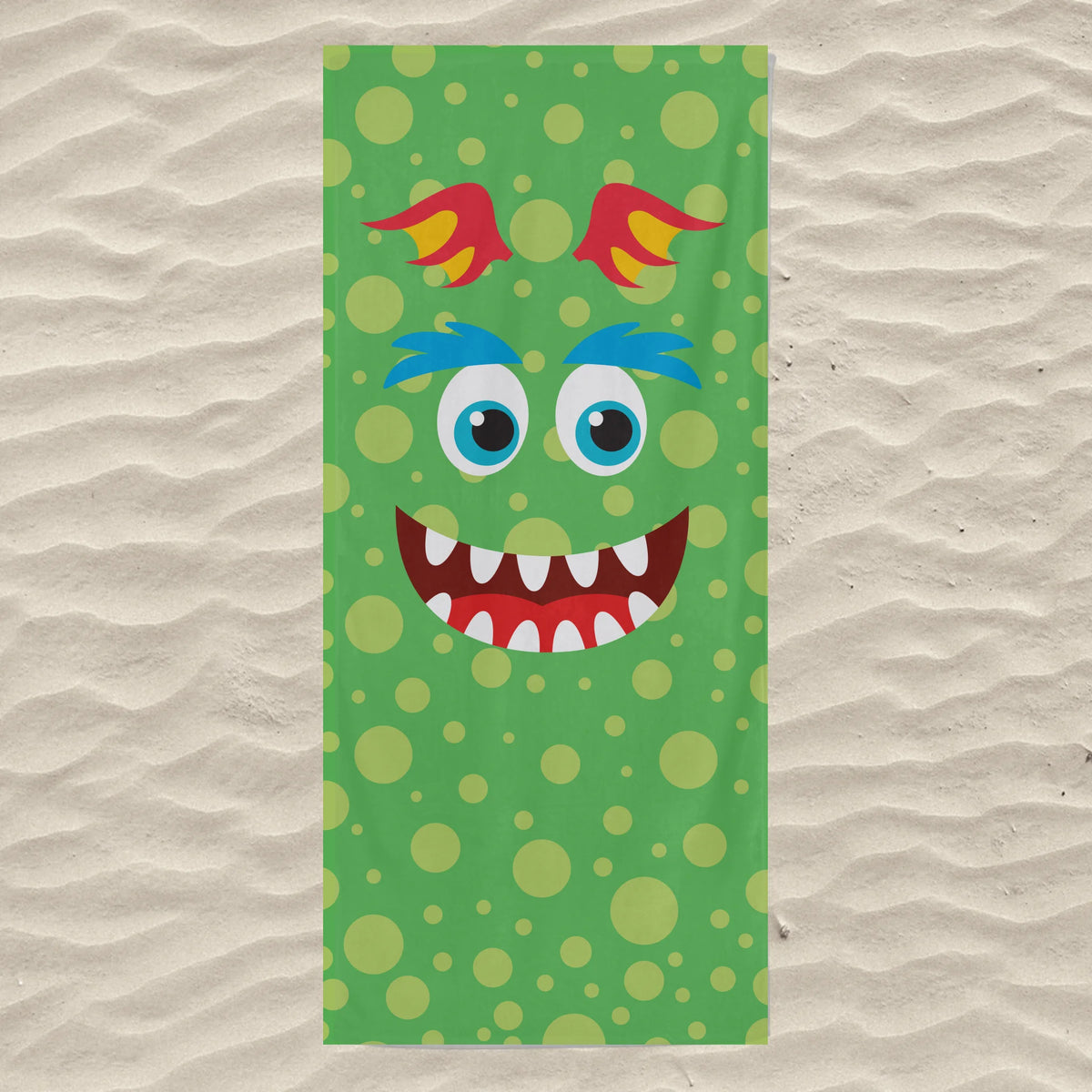 Egyedi strandtörölköző gyerekeknek - cuki szörnyecskék