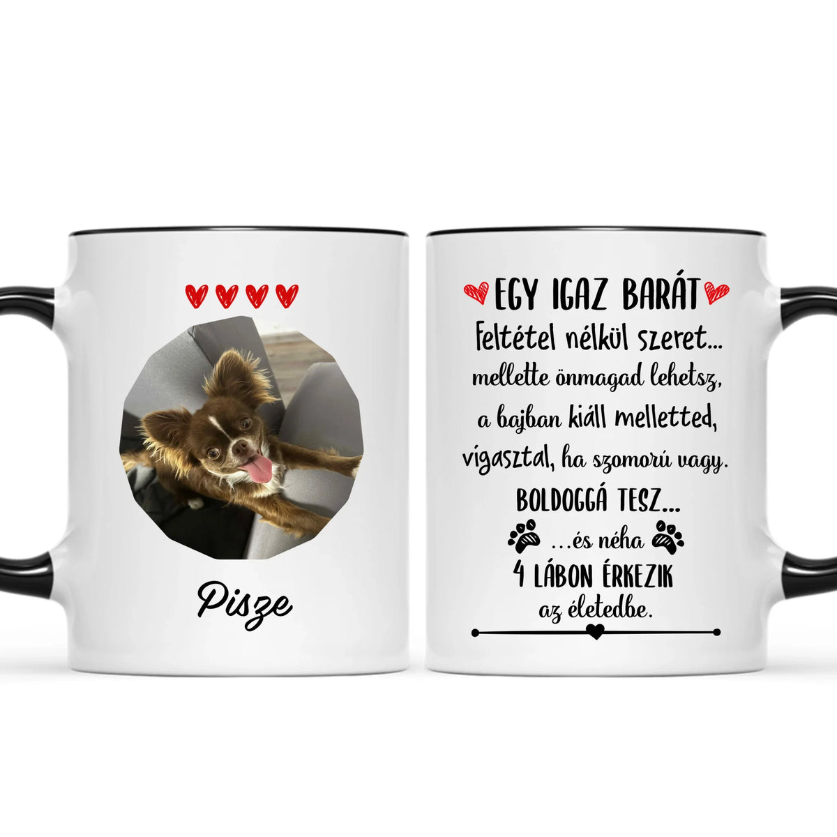 Egyedi saját fotós bögre gazdiknak - Ő nem csak egy kutya