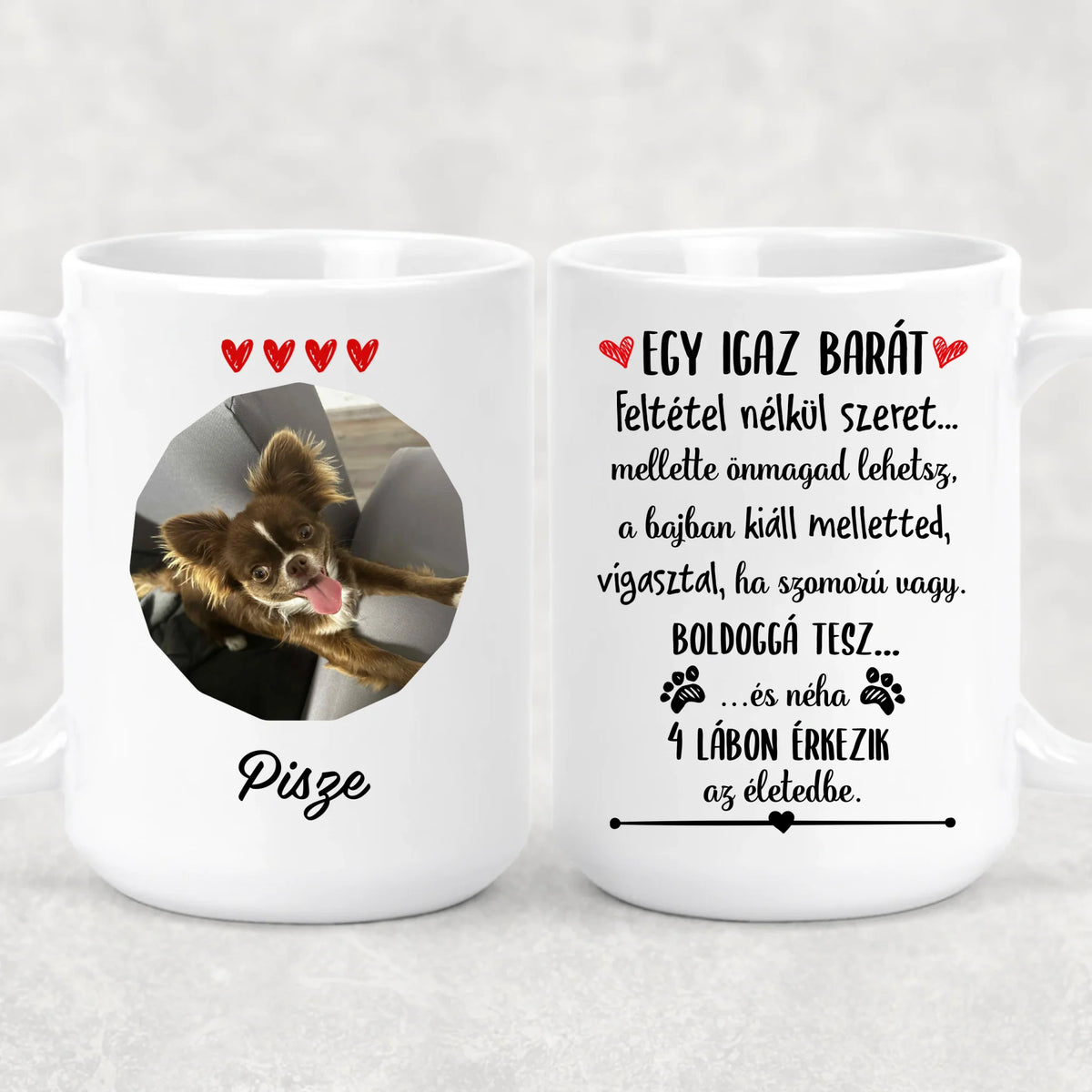 Egyedi saját fotós bögre gazdiknak - Ő nem csak egy kutya
