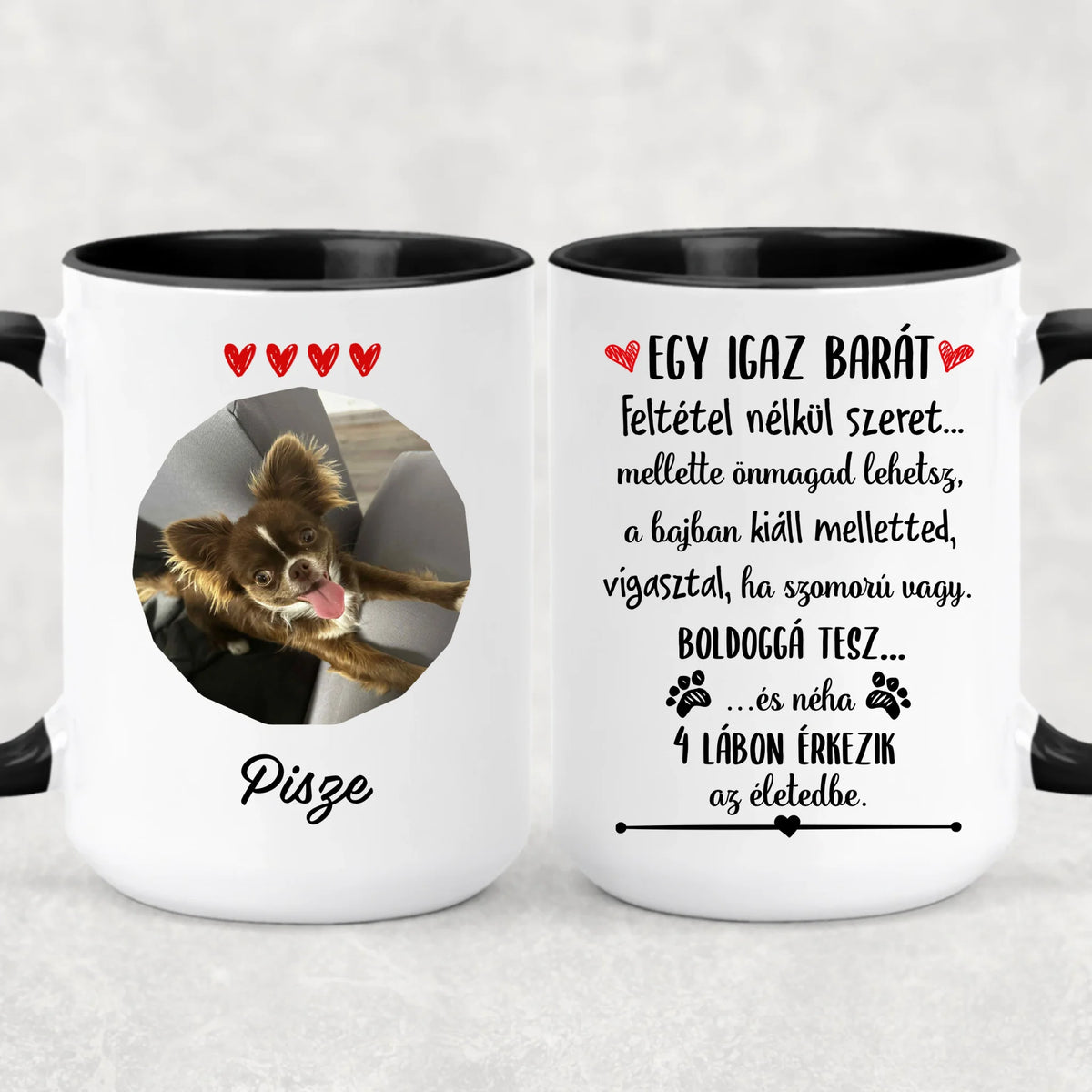 Egyedi saját fotós bögre gazdiknak - Ő nem csak egy kutya