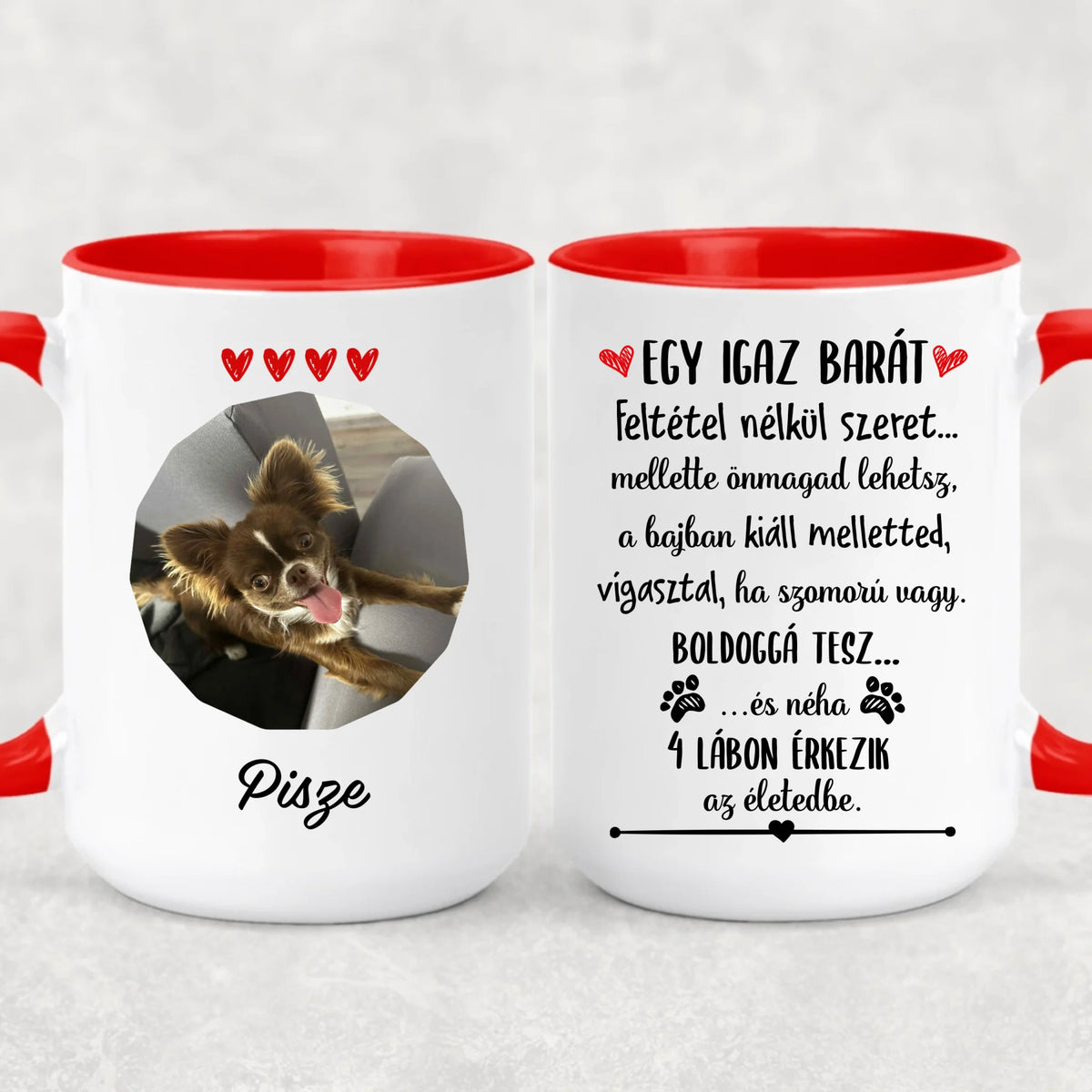 Egyedi saját fotós bögre gazdiknak - Ő nem csak egy kutya
