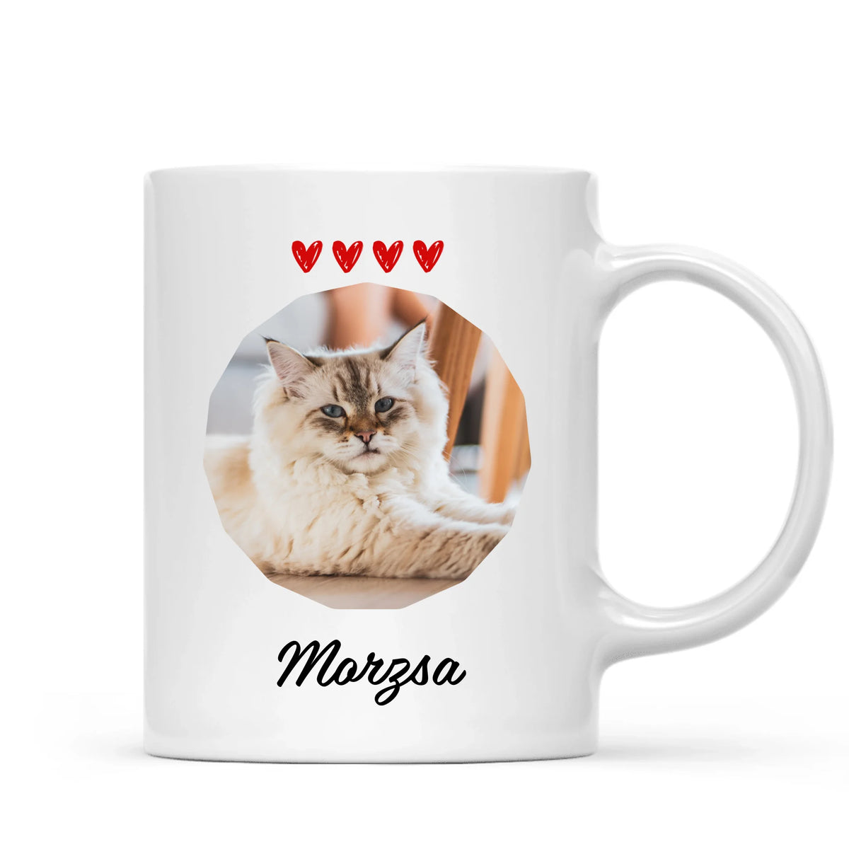 Egyedi saját fotós bögre gazdiknak - Ő nem csak egy macska