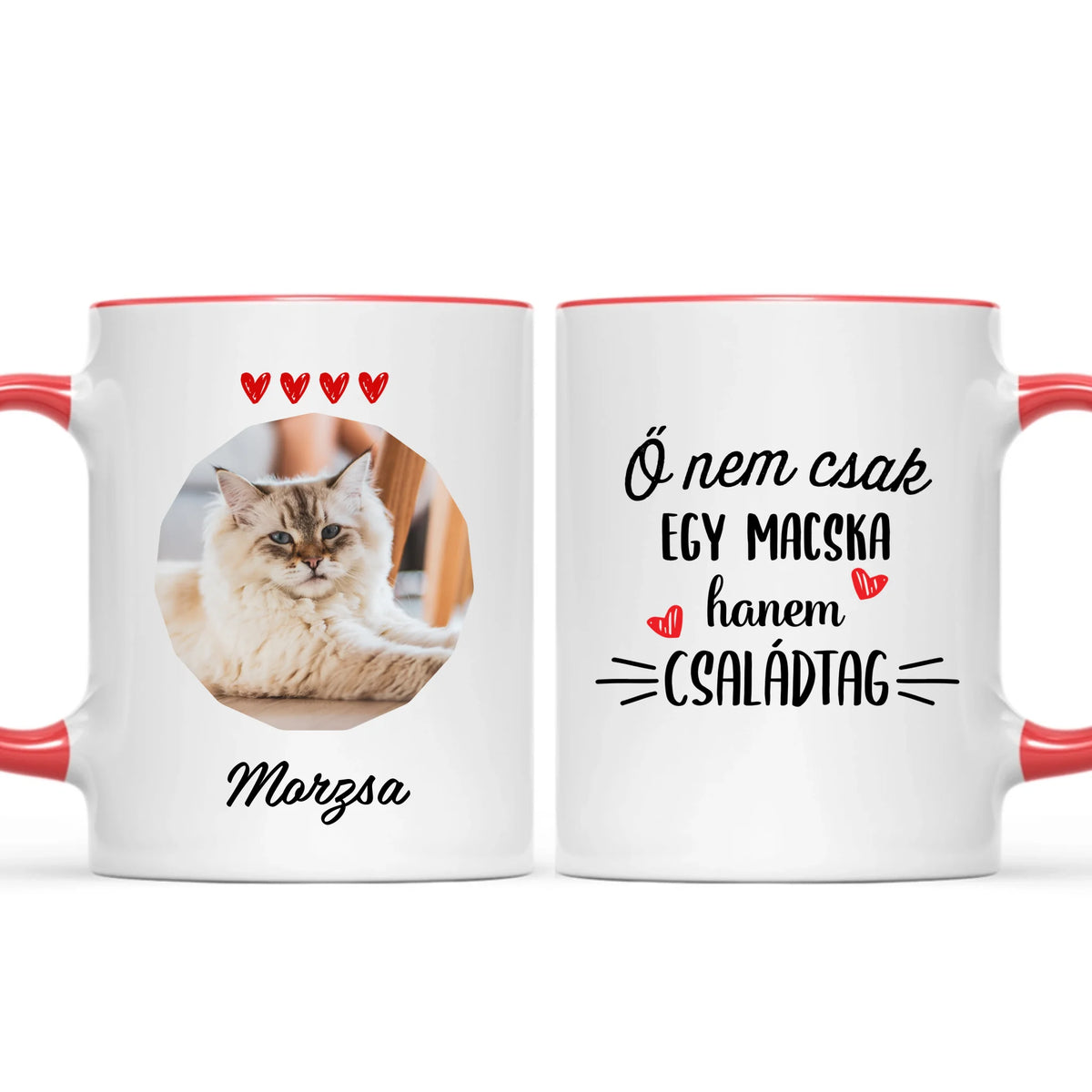 Egyedi saját fotós bögre gazdiknak - Ő nem csak egy macska
