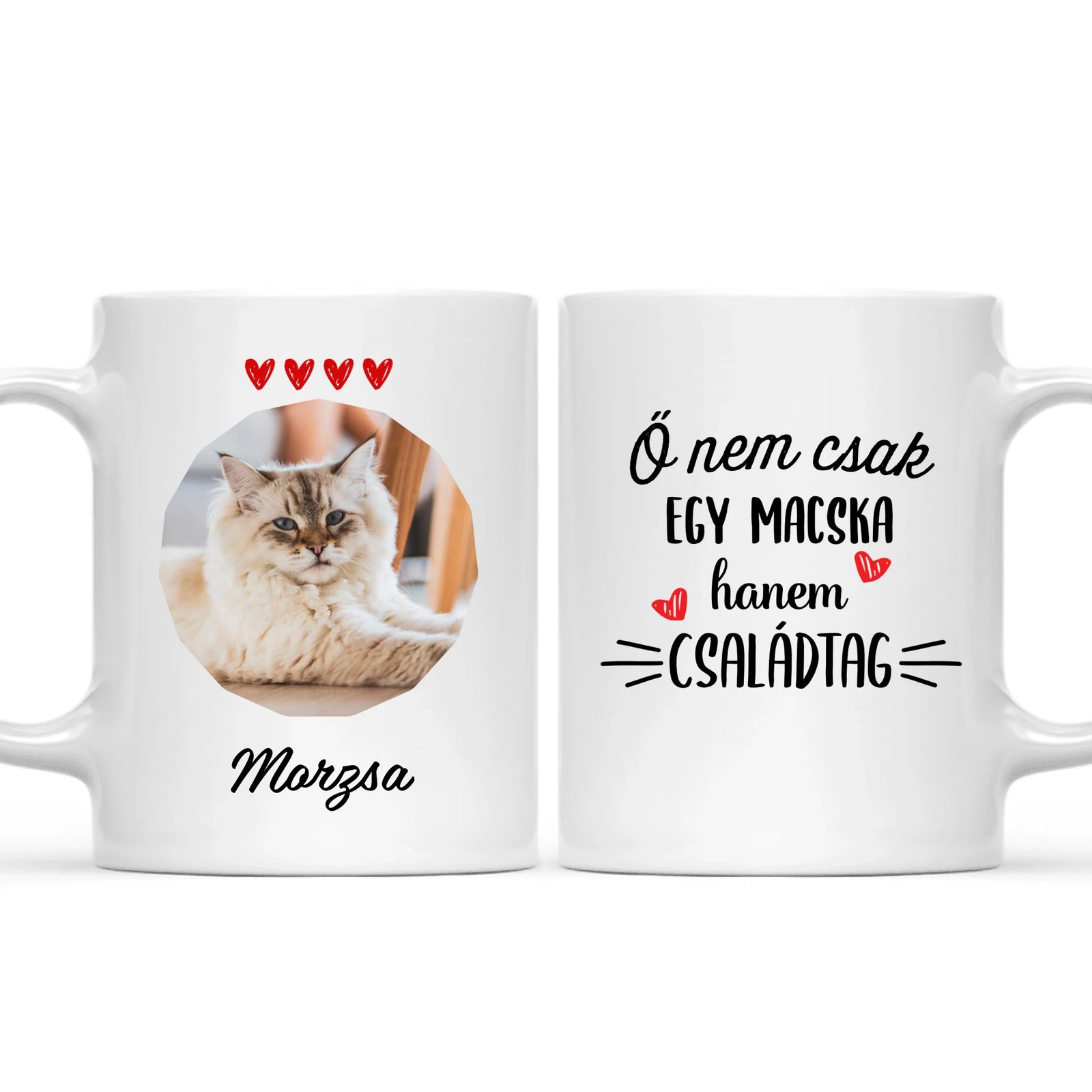 Egyedi saját fotós bögre gazdiknak - Ő nem csak egy macska